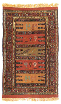 Kelim Rug - Oriental - 173 x 100 cm - multicolored