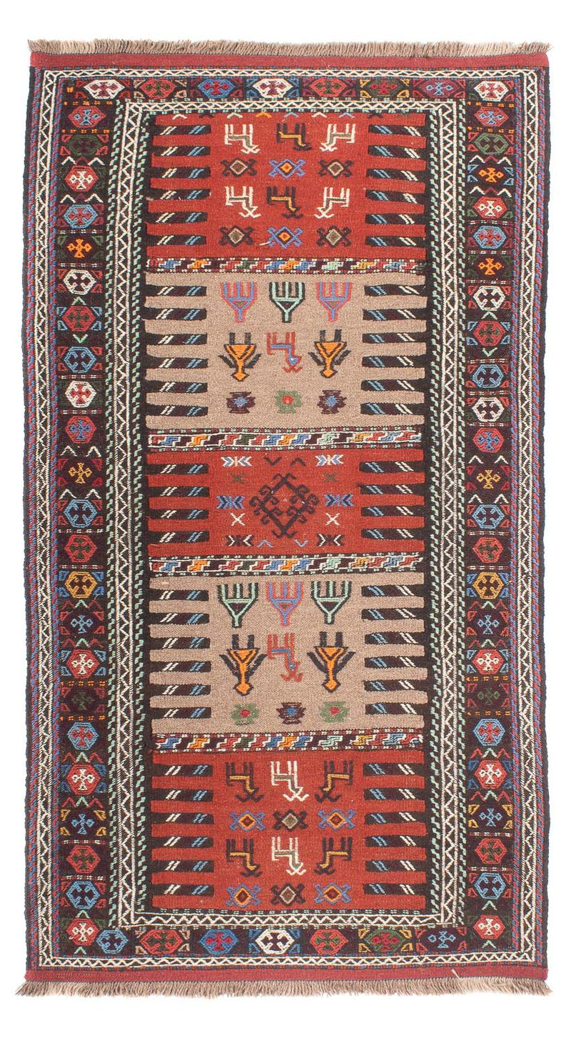 Runner Kelim Rug - Oriental - 200 x 100 cm - multicolored