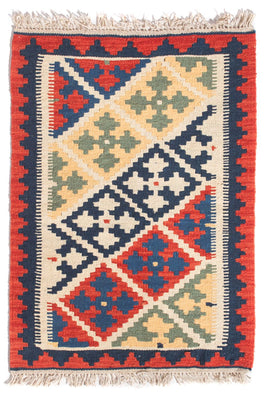 Kelim Rug - Oriental - 93 x 63 cm - multicolored