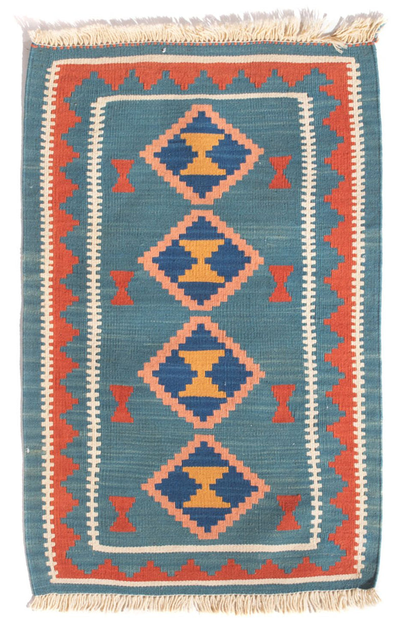 Kelim Rug - Oriental - 96 x 63 cm - multicolored