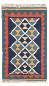 Kelim Rug - Oriental - 87 x 57 cm - multicolored
