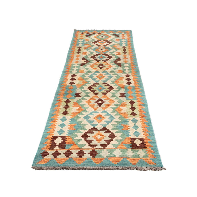 Runner Kelim Rug - Splash - 304 x 75 cm - multicolored