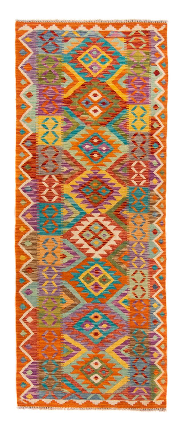 Runner Kelim Rug - Splash - 210 x 83 cm - multicolored