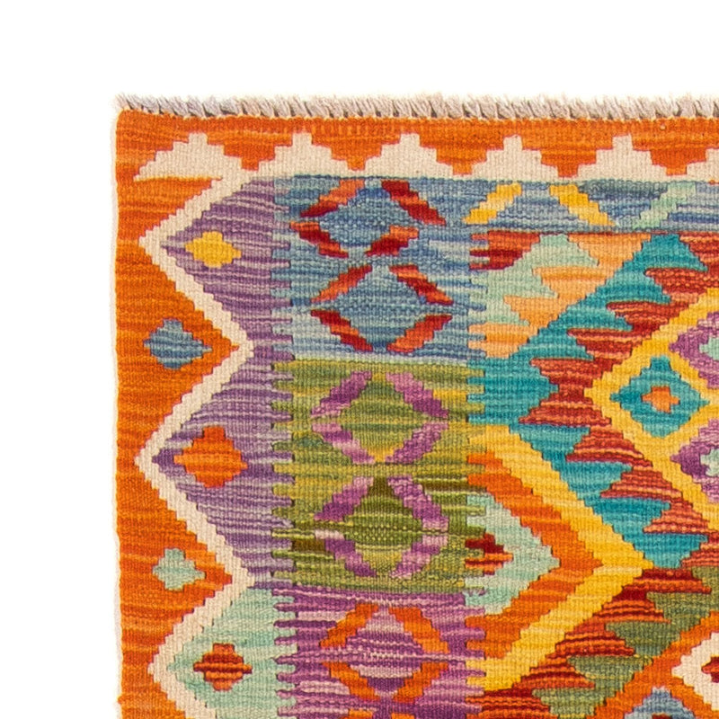 Runner Kelim Rug - Splash - 210 x 83 cm - multicolored