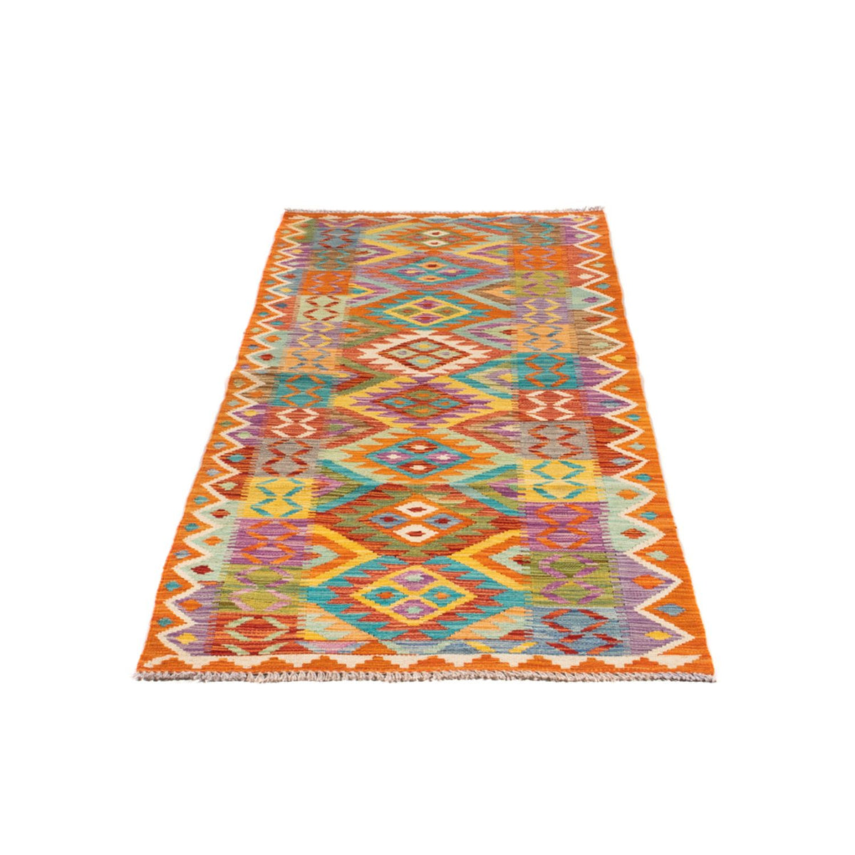 Runner Kelim Rug - Splash - 210 x 83 cm - multicolored