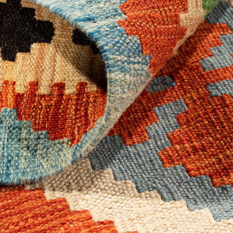 Kelim Rug - Splash - 89 x 63 cm - multicolored