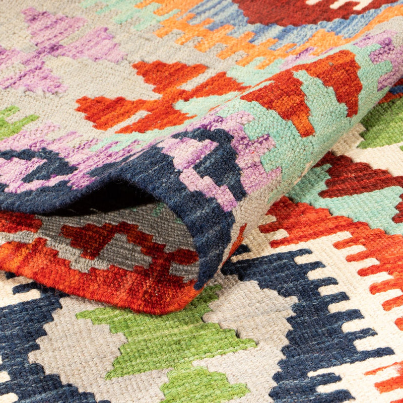 Runner Kelim Rug - Splash - 208 x 86 cm - multicolored