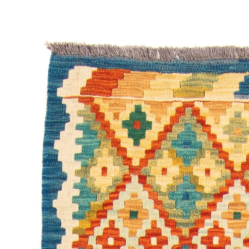 Runner Kelim Rug - Splash - 297 x 80 cm - multicolored