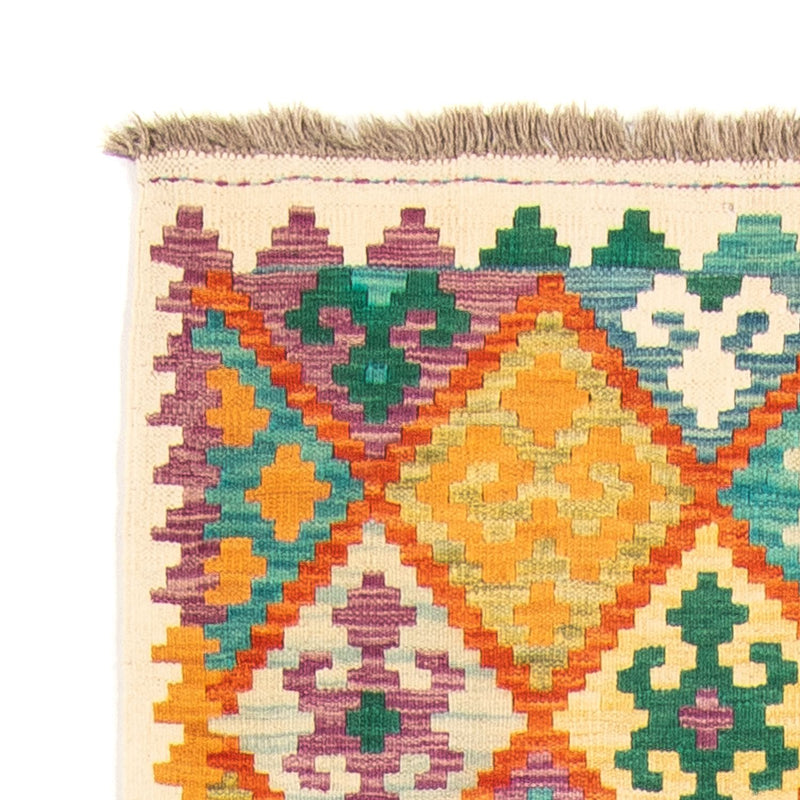 Runner Kelim Rug - Splash - 297 x 86 cm - multicolored