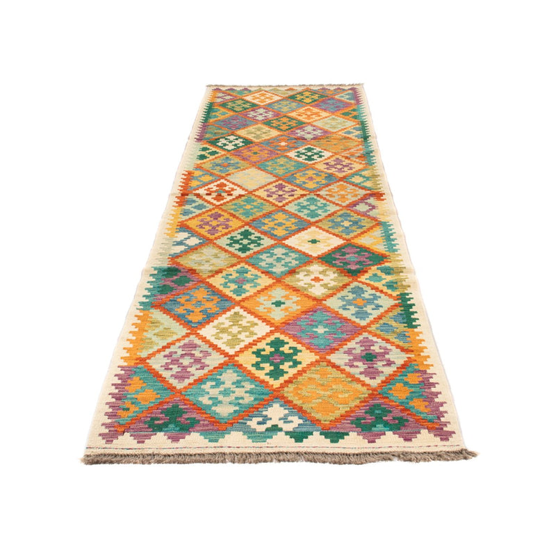 Runner Kelim Rug - Splash - 297 x 86 cm - multicolored
