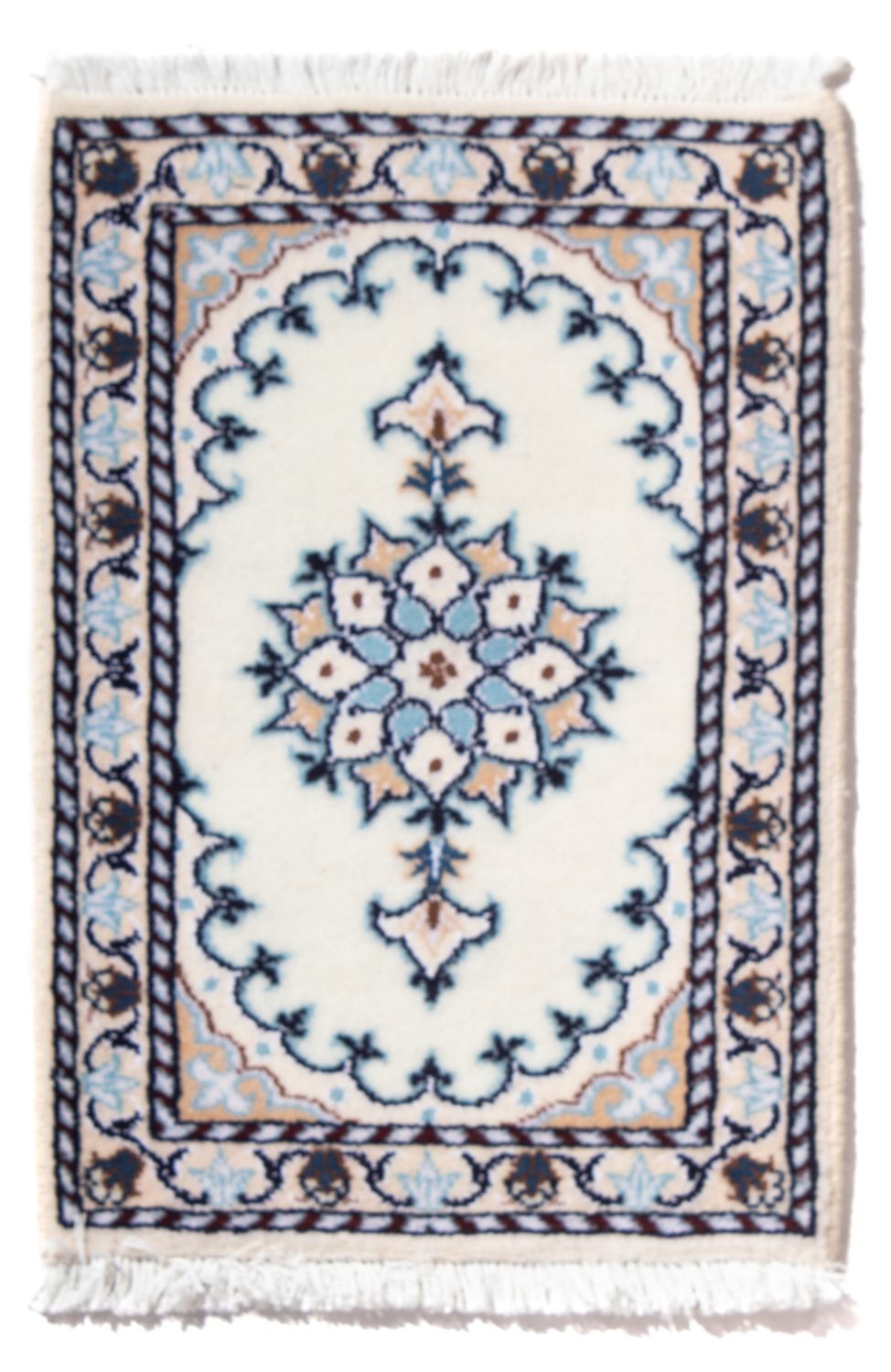 Perser Rug - Nain - 60 x 40 cm - light blue