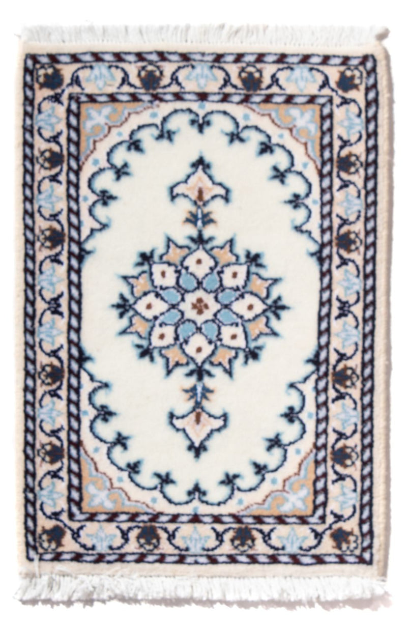 Perser Rug - Nain - 60 x 40 cm - light blue