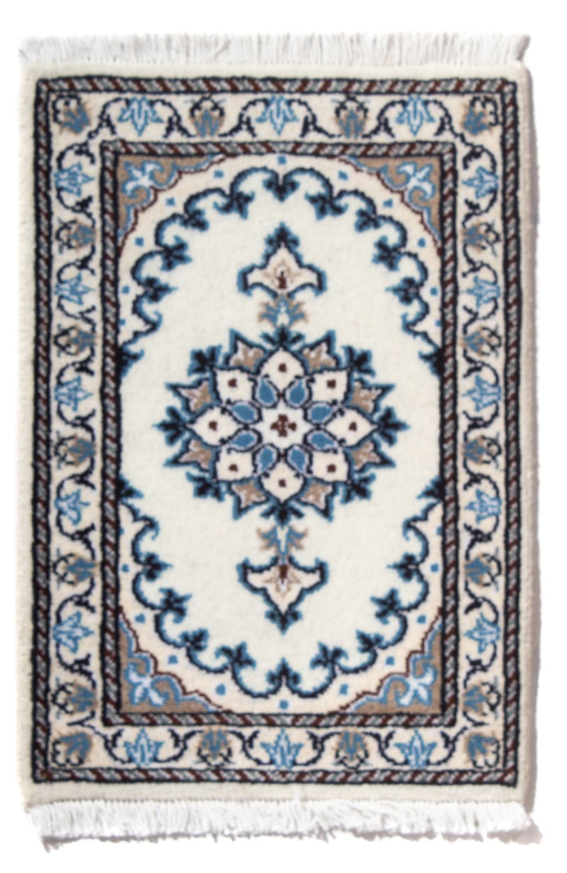 Perser Rug - Nain - 60 x 40 cm - light blue