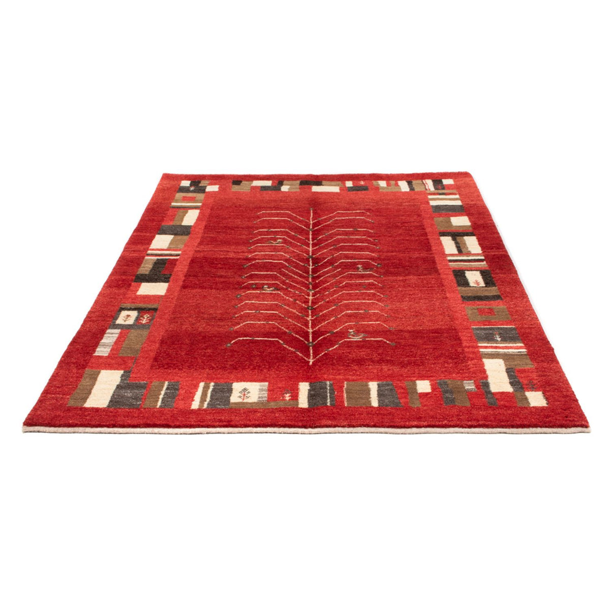 Gabbeh Rug - Perser - 191 x 147 cm - red