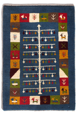 Gabbeh Rug - Perser - 90 x 62 cm - multicolored
