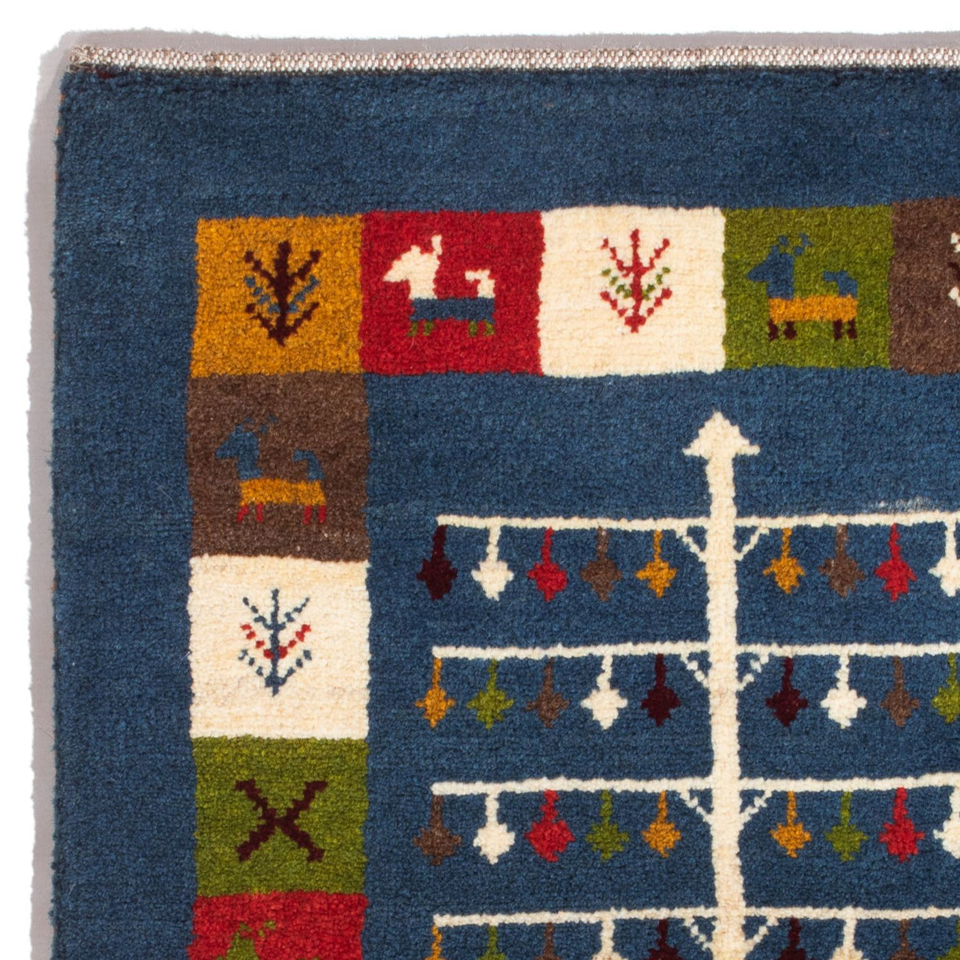 Persian Gabbeh Rug 90x62cm - Perserteppich Wollteppich