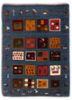 Persian Gabbeh Rug 90x65cm - Perserteppich Wollteppich