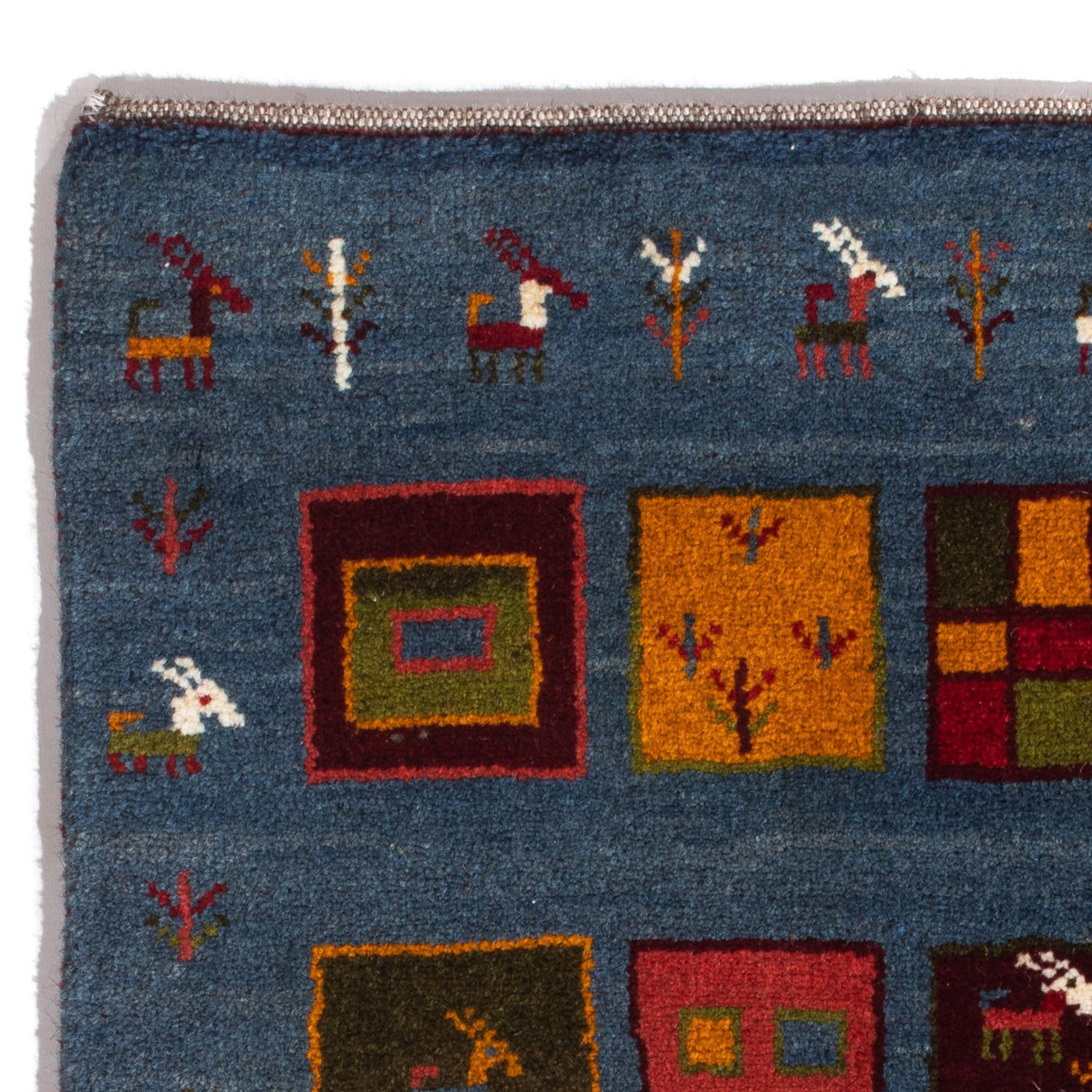 Persian Gabbeh Rug 90x65cm - Perserteppich Wollteppich