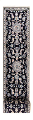 Runner Perser Rug - Nain - 374 x 77 cm - dark blue