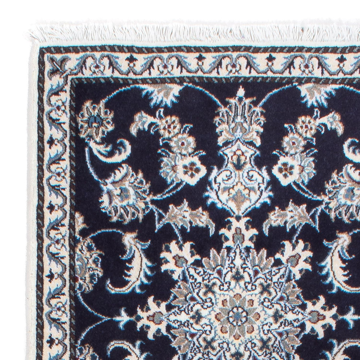 Runner Perser Rug - Nain - 196 x 76 cm - dark blue