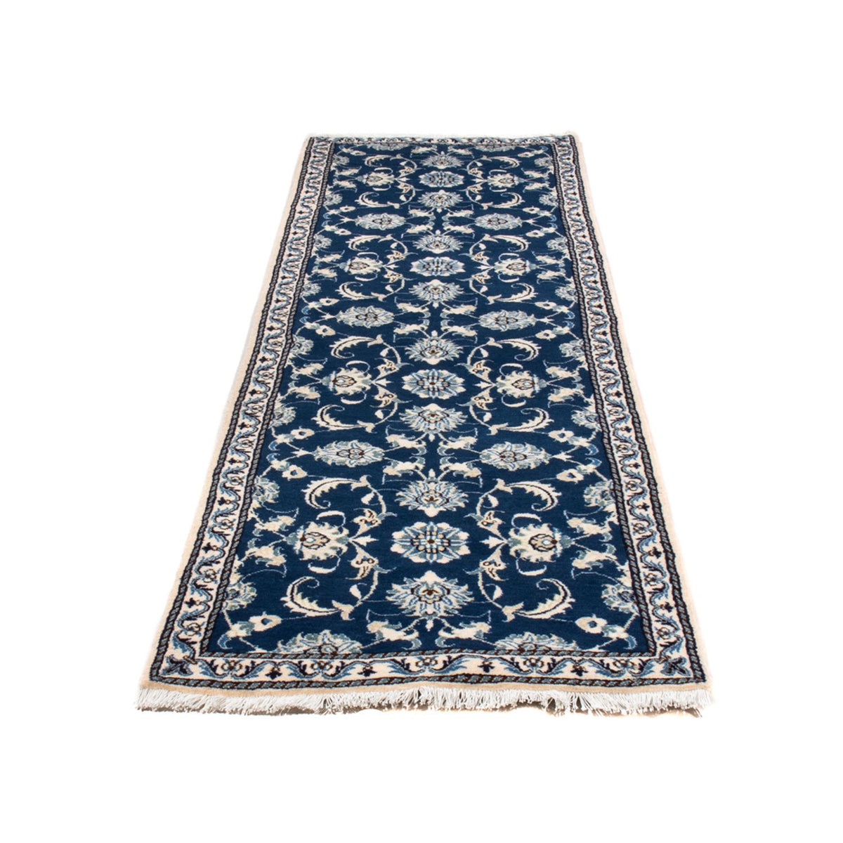 Runner Perser Rug - Nain - 254 x 79 cm - dark blue