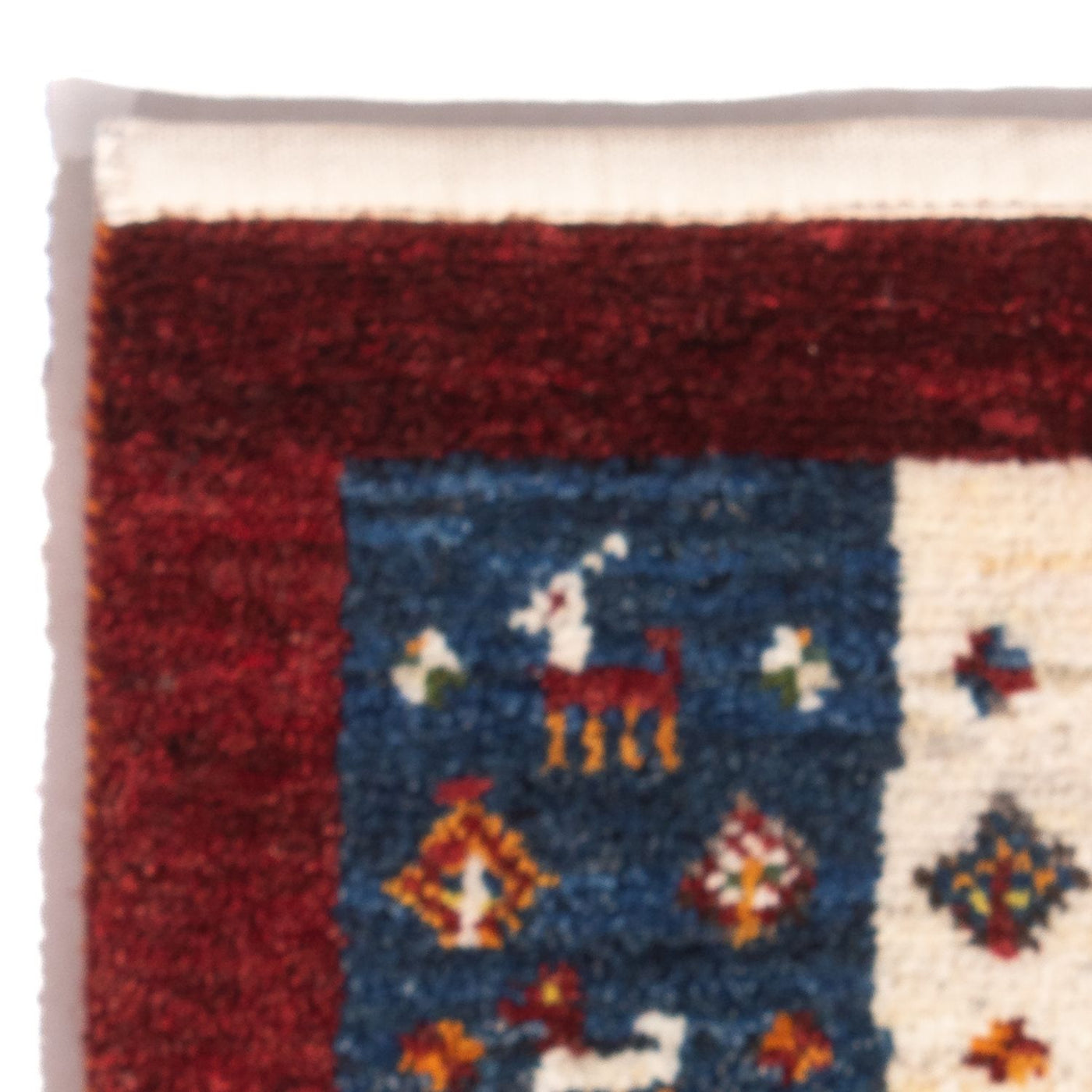 Persian Gabbeh Rug 60x40cm - Perserteppich Wollteppich