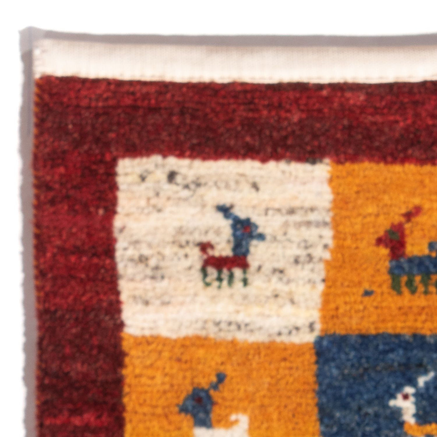 Persian Gabbeh Rug 60x40cm - Perserteppich Wollteppich