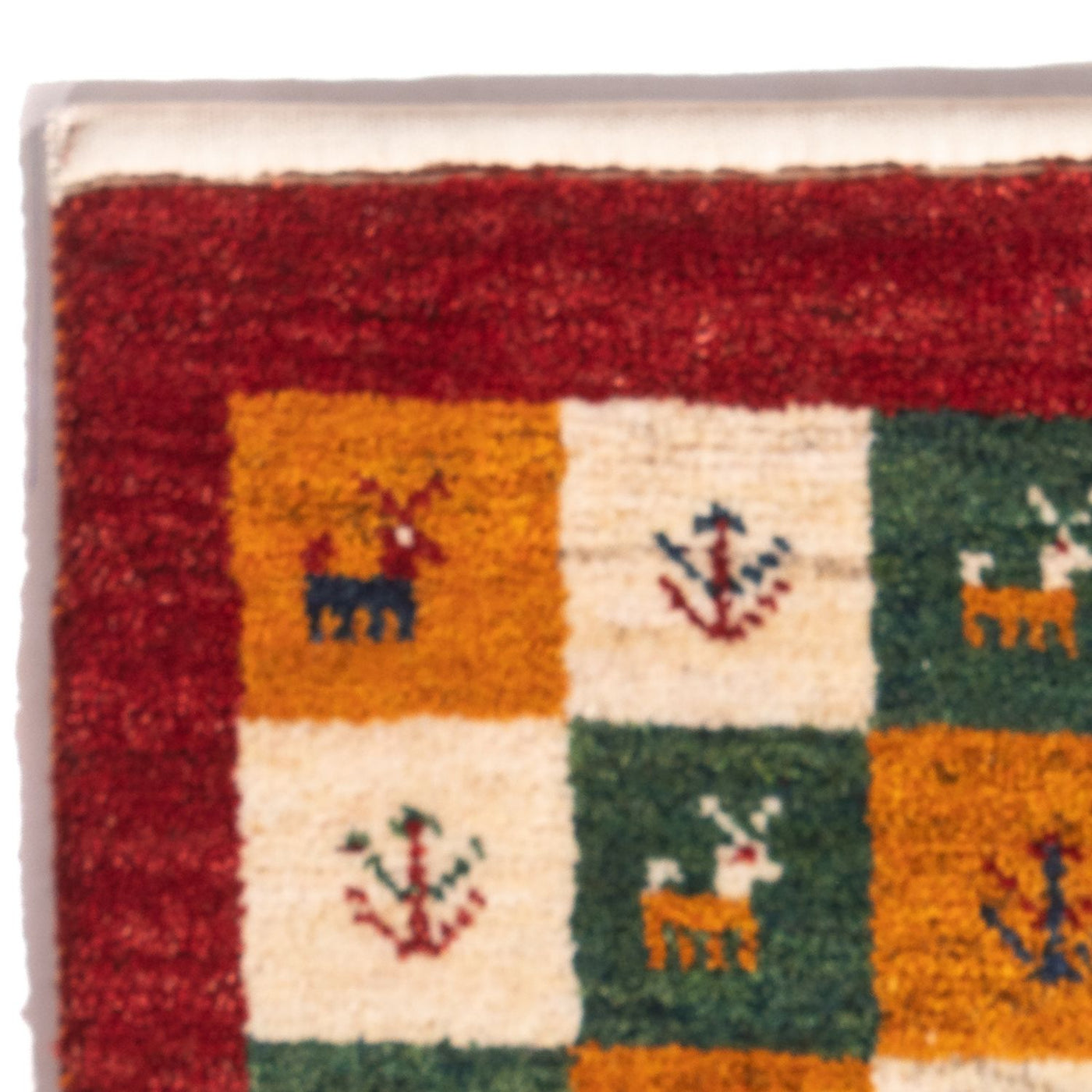 Persian Gabbeh Rug 60x40cm - Perserteppich Wollteppich