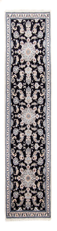 Runner Perser Rug - Nain - 297 x 79 cm - dark blue