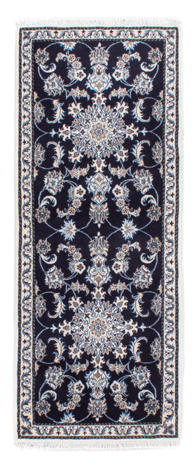 Runner Perser Rug - Nain - 200 x 79 cm - dark blue