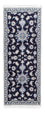 Runner Perser Rug - Nain - 202 x 78 cm - dark blue