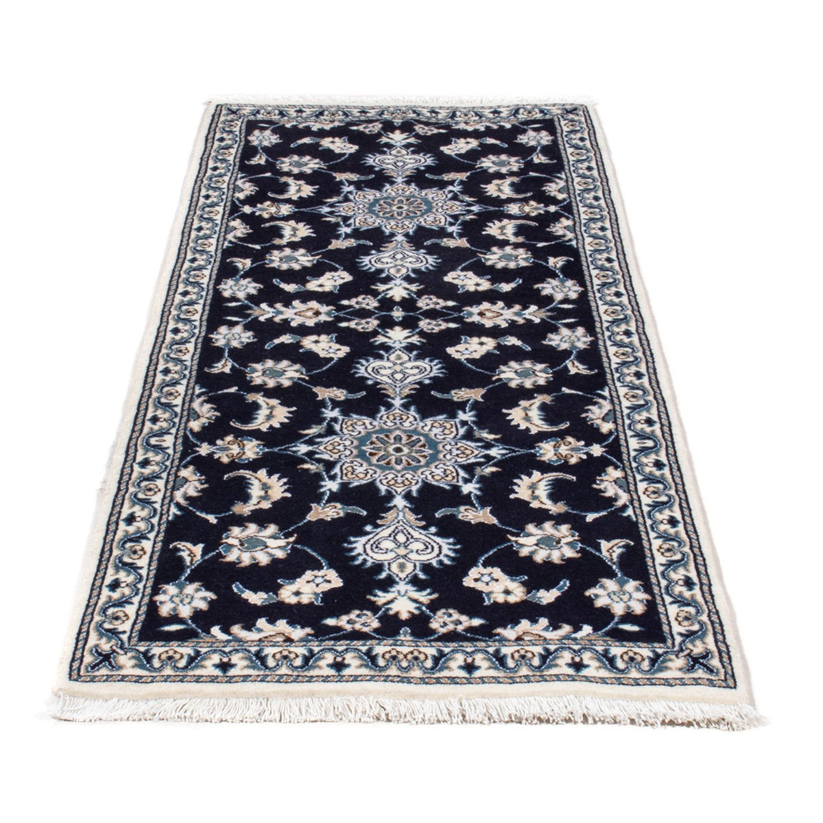 Runner Perser Rug - Nain - 202 x 78 cm - dark blue