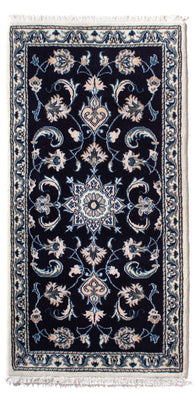 Perser Rug - Nain - 141 x 72 cm - dark blue