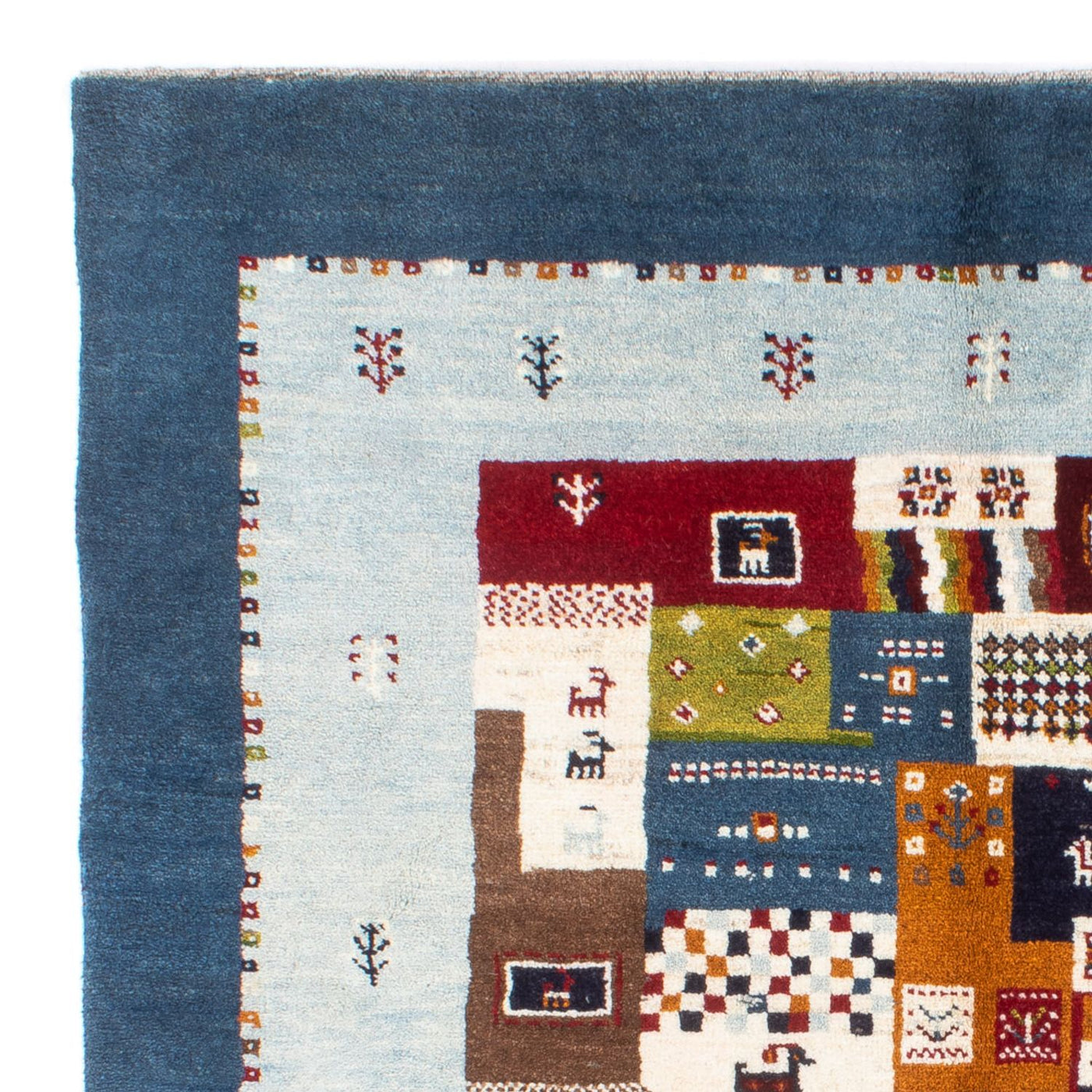 Persian Gabbeh Rug 197x156cm - Perserteppich Wollteppich