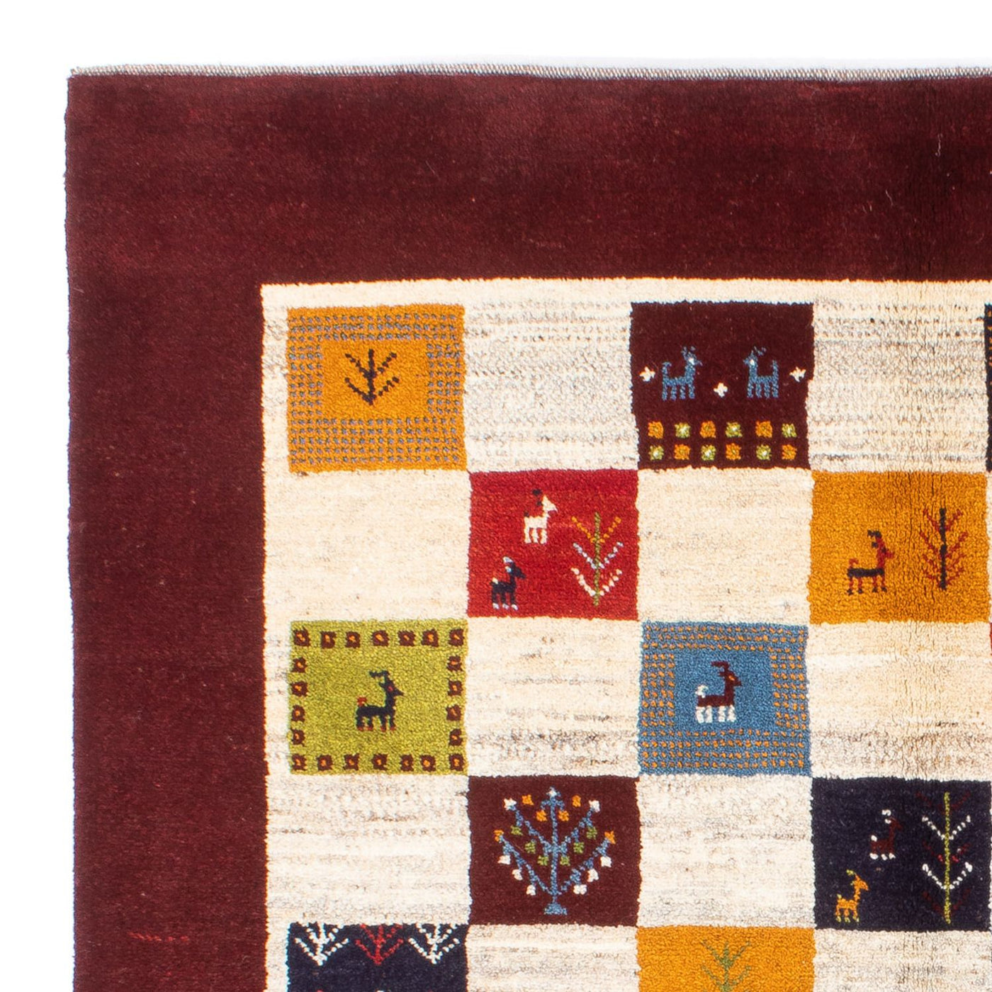Gabbeh Persian Rug 197x155cm - Perserteppich Wollteppich