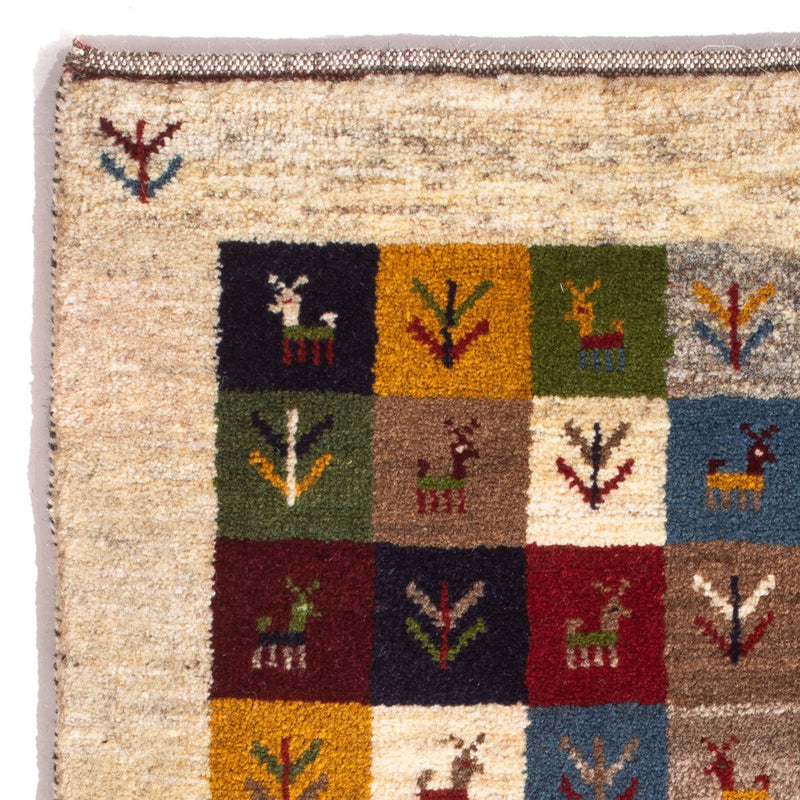 Persian Gabbeh Rug 90x62cm - Perserteppich Wollteppich