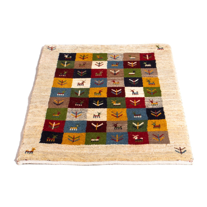 Persian Gabbeh Rug 90x62cm - Perserteppich Wollteppich