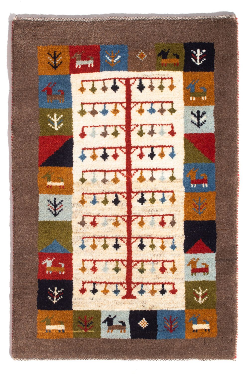 Gabbeh Rug - Perser - 88 x 61 cm - multicolored