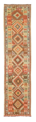 Runner Kelim Rug - Oriental - 395 x 84 cm - brown