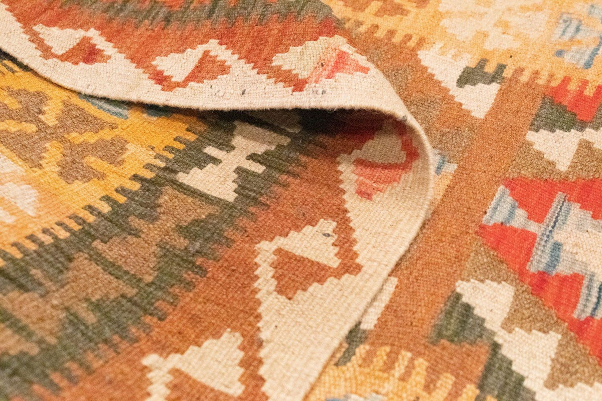 Runner Kelim Rug - Oriental - 390 x 85 cm - brown