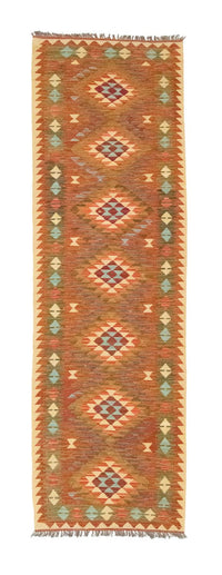 Runner Kelim Rug - Oriental - 300 x 80 cm - brown