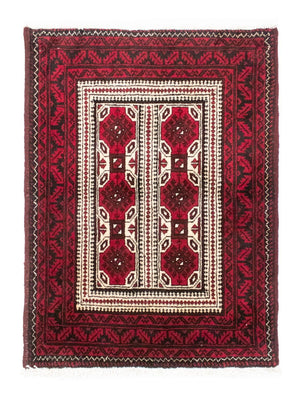 Belutsch Rug - 95 x 74 cm - red