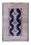 Turkaman Rug - 88 x 62 cm - blue