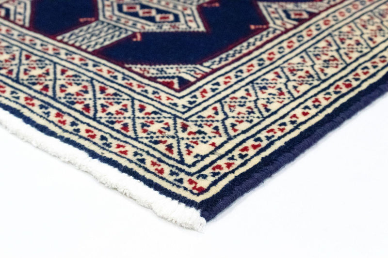 Turkaman Rug - 90 x 62 cm - blue