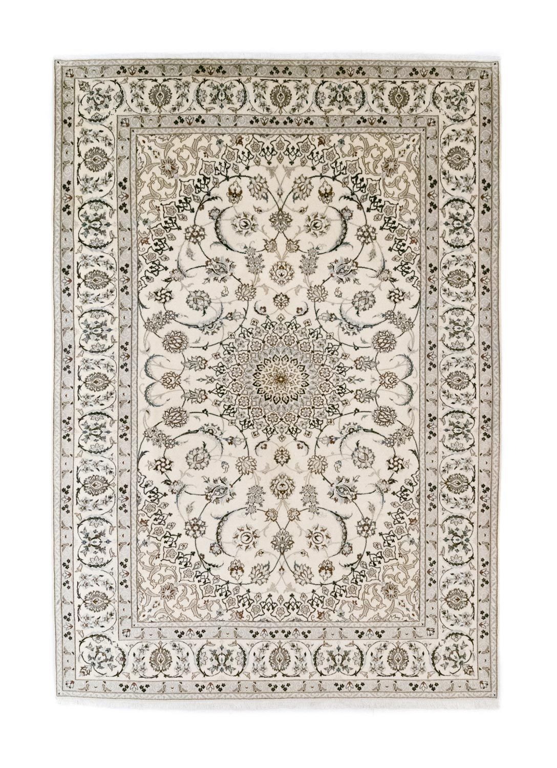 Perser Rug - Nain - Royal - 305 x 208 cm - natural white