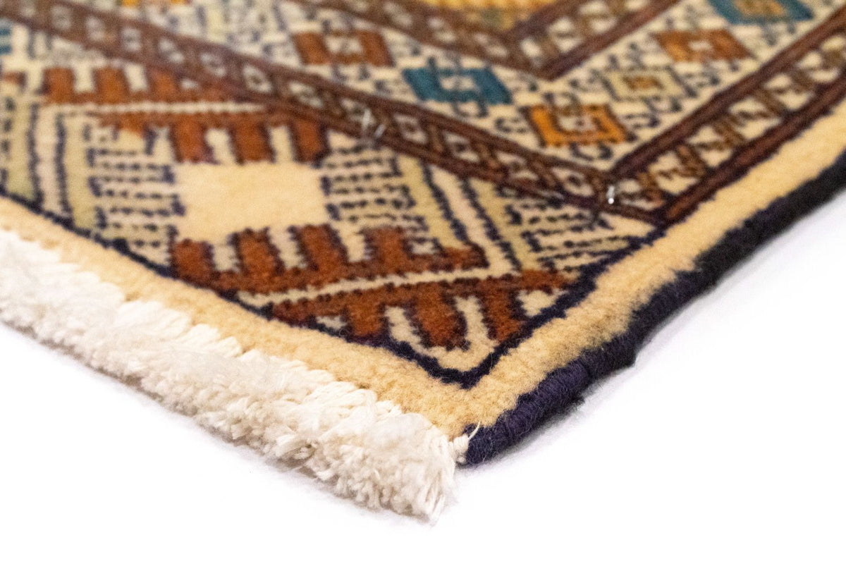 Turkaman Rug - 89 x 64 cm - blue