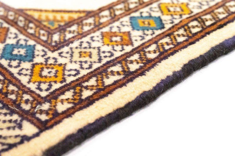 Turkaman Rug - 89 x 64 cm - blue