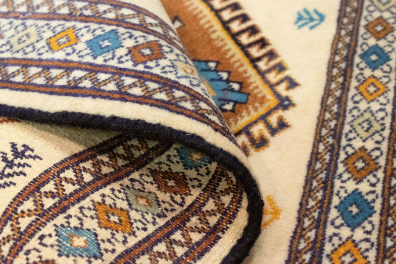 Turkaman Rug - 88 x 63 cm - beige