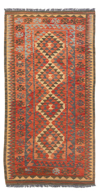 Runner Kelim Rug - Splash - 206 x 98 cm - multicolored