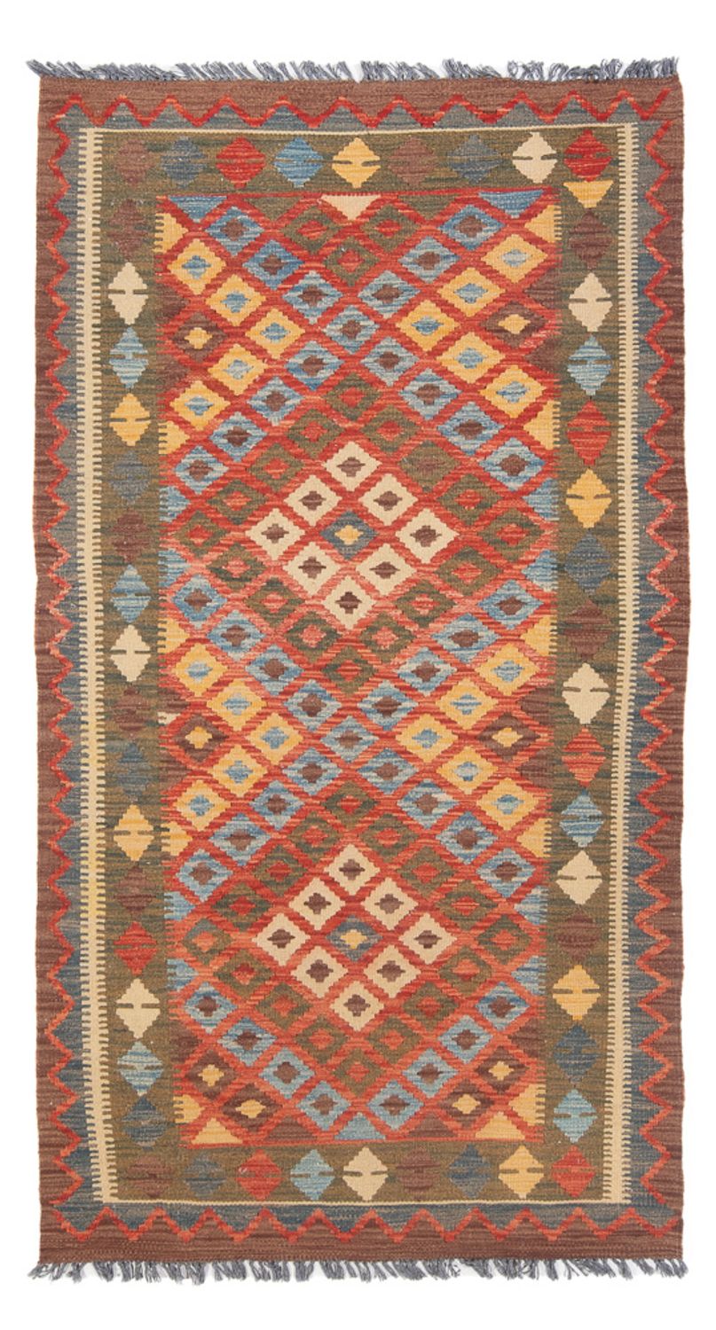 Runner Kelim Rug - Splash - 207 x 101 cm - multicolored